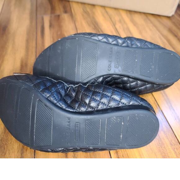 Cole Haan Grand OS Tali Bow ballet flats - black quilted - 7 - Picture 2 of 5